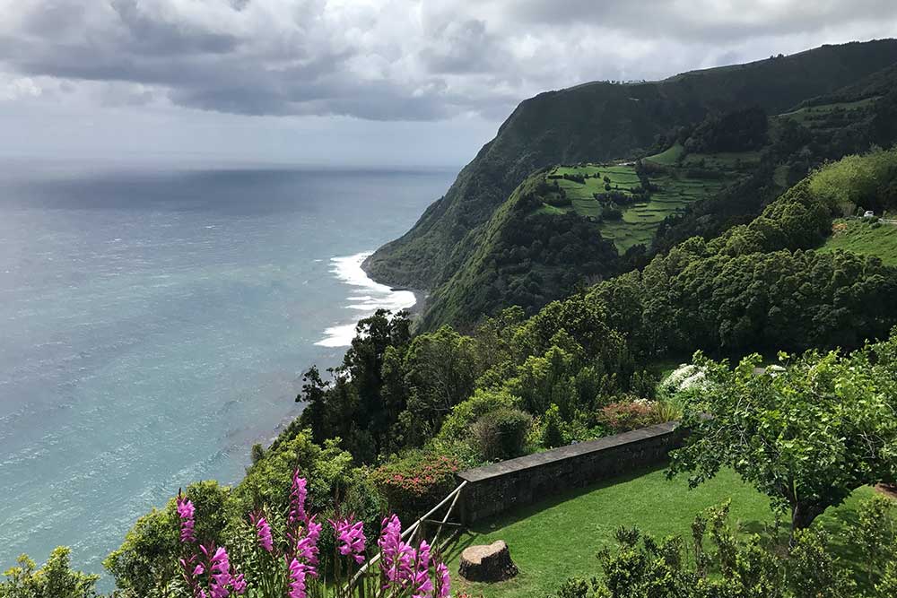 Vue du parc Miradouro da Ponta do Sossego - Sao Miguel 