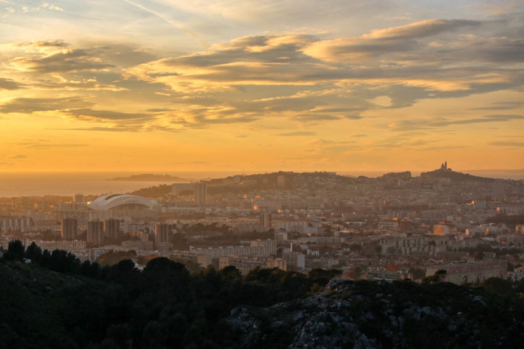 View from Parc des Bruyères on Marseille